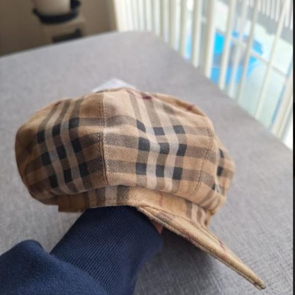 Burberry  Vintage  Suede Newsboy cap  - Size S - Picture 3 of 9